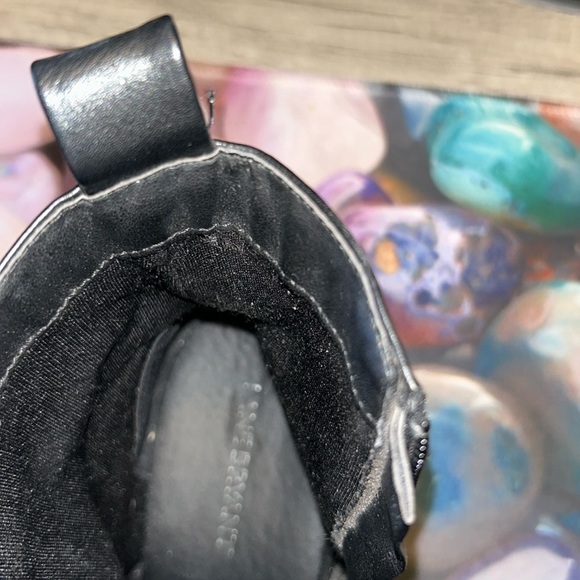 Lane Bryant black ankle boots with silver buckles size 9 wide - Picture 6 of 11